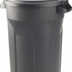 Various Brands 32 Gallon Heavy Duty Gray Trash Can