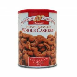 Superior Nut Company Honey Roasted Cashews, 17 oz.