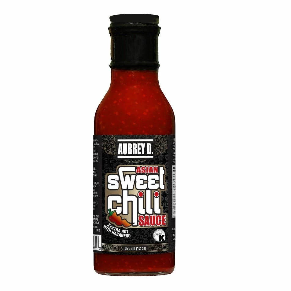 Aubrey D. Rebel XXXtra Hot Asian Sweet Chili Sauce, 12 oz. - Condiments & Sauces 1 Aubrey D. Rebel XXXtra Hot Asian Sweet Chili Sauce, 12 oz. - Condiments & Sauces