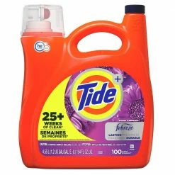 Tide Liquid 2x HE with Febreze 100 Loads, Spring & Renewal Scent, 154 Fl. Oz. - 80364412 - Laundry Detergent