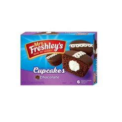 Mrs. Freshley's Mrs Freshley's Creme Filled Chocolate Cupcakes, 6 Pack - Snacks