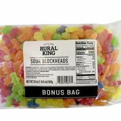 Rural King Sour Blockheads BONUS BAG - Candy & Gum