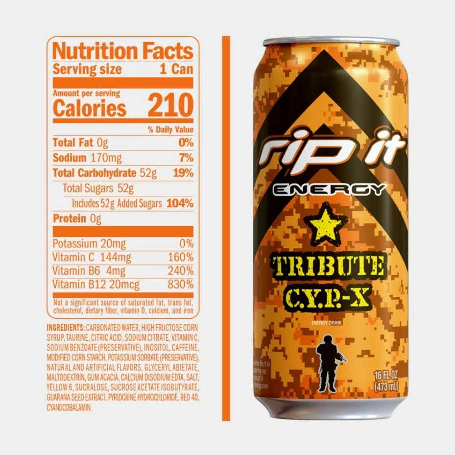 Faygo Rip It Tribute C.Y.P-X Energy Drink, 16 oz. - Sports Drinks & Energy Drinks 2 Faygo Rip It Tribute C.Y.P-X Energy Drink, 16 oz. - Sports Drinks & Energy Drinks - Image 2