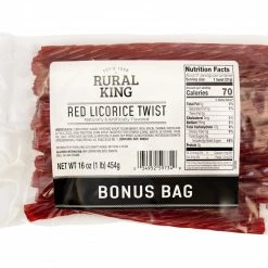 Rural King Red Licorice Twist BONUS BAG - Candy & Gum