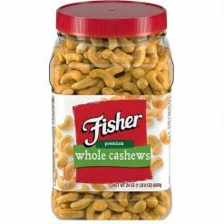 Fisher Premium Whole Cashews, 24 oz.