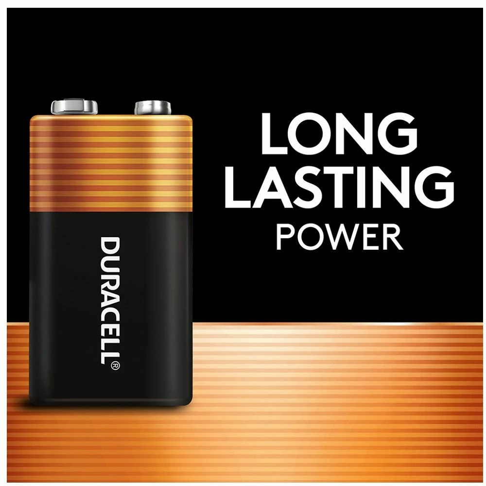Duracell Coppertop 9V Alkaline Batteries, 2 Pack - Household Batteries 3 Duracell Coppertop 9V Alkaline Batteries, 2 Pack - Household Batteries - Image 3