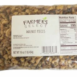 Various Brands Farmers Select Walnut Pieces, 1 lb. - Pecans, Pistashios & Walnuts
