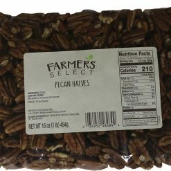 Various Brands Farmers Select Pecan Halves, 1 lb. - Pecans, Pistashios & Walnuts