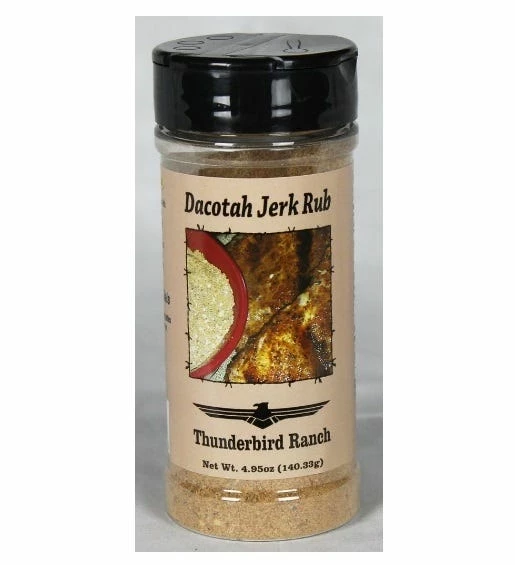 Thunderbird Ranch Gourmet Foods Gluten Free Dacotah Jerk Rub Bottle - 206 - Spices & Seasonings 1 Thunderbird Ranch Gourmet Foods Gluten Free Dacotah Jerk Rub Bottle - 206 - Spices & Seasonings