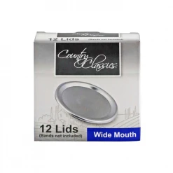 Country Classic Wide Mouth Lids, 12 Pack - CCCL-012-RM - Canning Jars, Bands & Lids