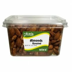Ava's Snacks Natural Roasted Almonds, 22 oz.