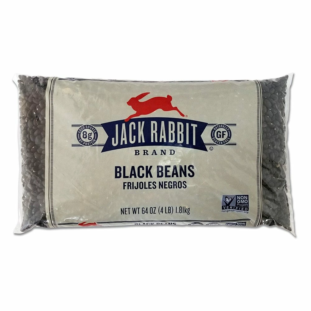 Jack Rabbit Black Beans, 4 lb. - Dried Beans 1 Jack Rabbit Black Beans, 4 lb. - Dried Beans