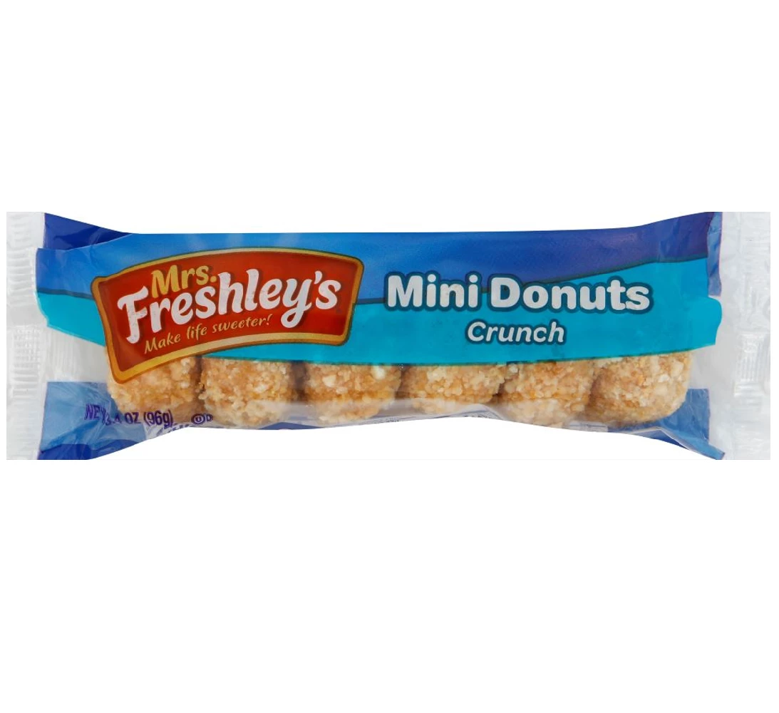 Mrs. Freshley's Mrs Freshley's Crunch Mini Donuts, 3.4oz - Snacks 1 Mrs. Freshley's Mrs Freshley's Crunch Mini Donuts, 3.4oz - Snacks