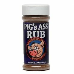 Various Brands Pig's Ass Rub Memphis Style, 6.5 oz. - Spices & Seasonings