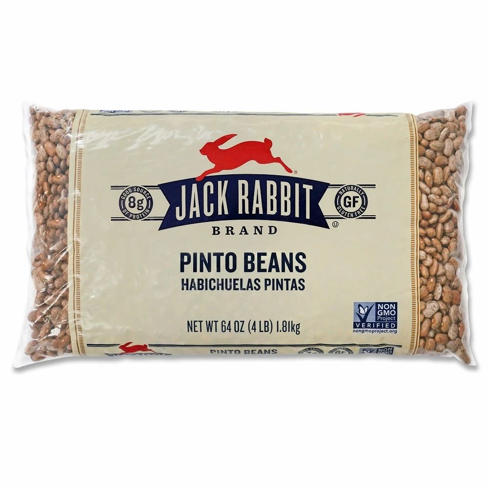 Jack Rabbit Pinto Beans 4 lb. - Dried Beans 1 Jack Rabbit Pinto Beans 4 lb. - Dried Beans
