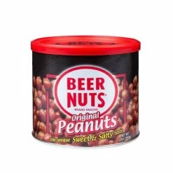 Beer Nuts Original Sweet & Salty Peanuts, 12 oz. Can - 70143
