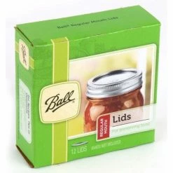 Ball Regular Mouth Mason Jar Lids, 12 Count - 31000 - Canning Jars, Bands & Lids