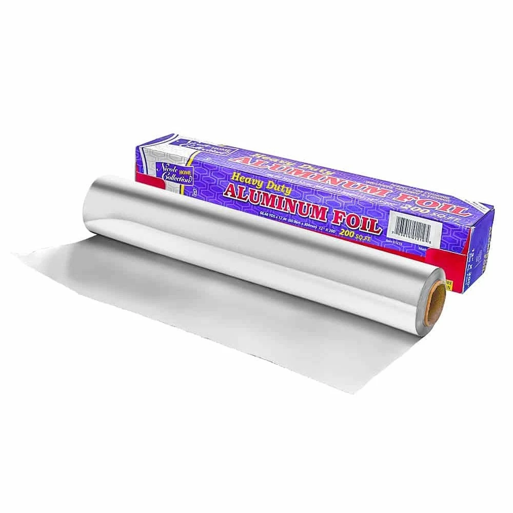 Nicole Home Collection Aluminum Foil Roll, 12" x 200' - 01219 - Plastic Wrap & Foil 2 Nicole Home Collection Aluminum Foil Roll, 12" x 200' - 01219 - Plastic Wrap & Foil - Image 2