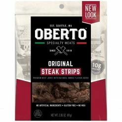 Oberto Original Steak Strips Premium Beef Jerky, 2.85 oz.