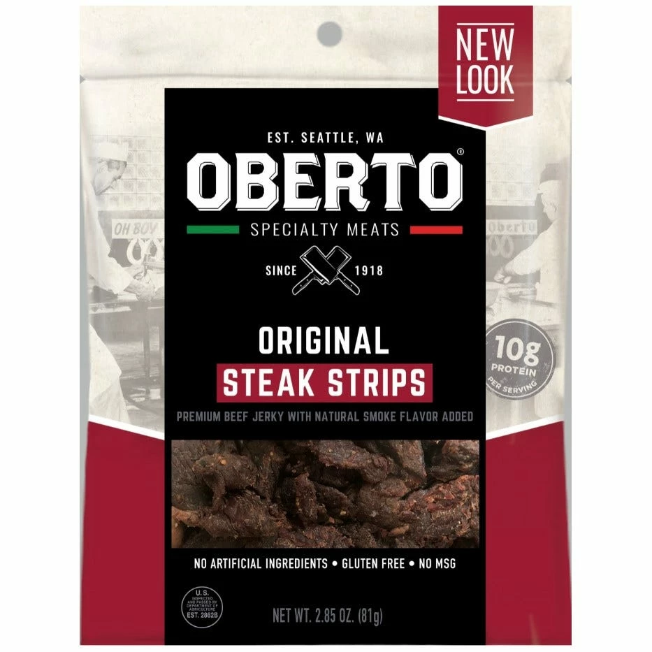 Oberto Original Steak Strips Premium Beef Jerky, 2.85 oz. 1 Oberto Original Steak Strips Premium Beef Jerky, 2.85 oz.