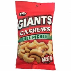 Giants Dill Pickle Cashews, 4 oz. - Salty Snacks