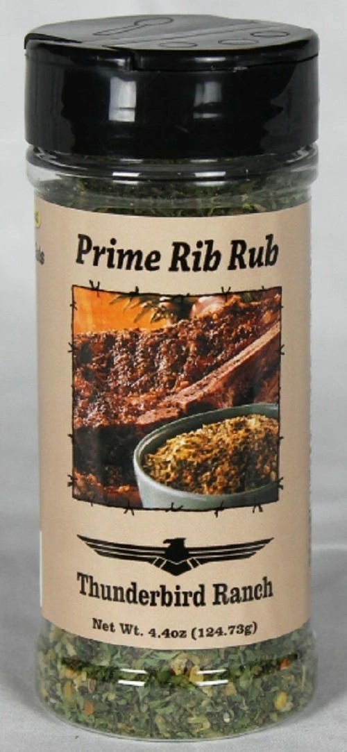 Thunderbird Ranch Gourmet Foods Gluten Free Prime Rib Rub Bottle - 209 - Spices & Seasonings 1 Thunderbird Ranch Gourmet Foods Gluten Free Prime Rib Rub Bottle - 209 - Spices & Seasonings