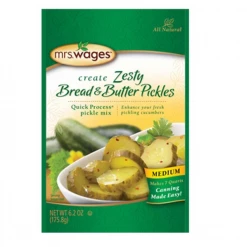 Mrs. Wages Zesty Bread & Butter Pickle Quick Process Mix, 6.2 oz . - Canning Ingredients