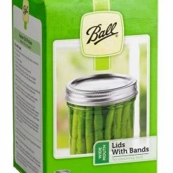 Ball Wide Mouth Mason Jar Lids with Bands, 12 Count - 40000 - Canning Jars, Bands & Lids
