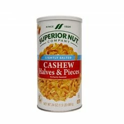 Superior Nut Company Lightly Salted Cashew Halves & Pieces, 24 oz. - Cashews