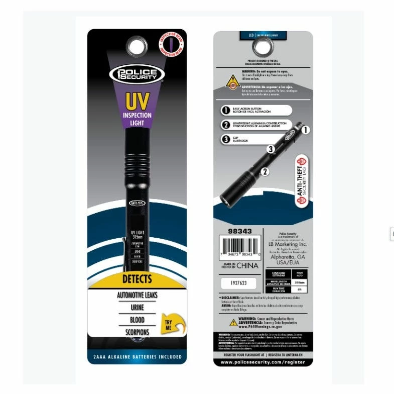 Police Security Flashlights® UV Penlight 98343 3 Police Security Flashlights® UV Penlight 98343 - Image 3