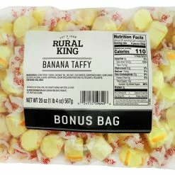 Rural King Banana Taffy BONUS BAG - Candy & Gum