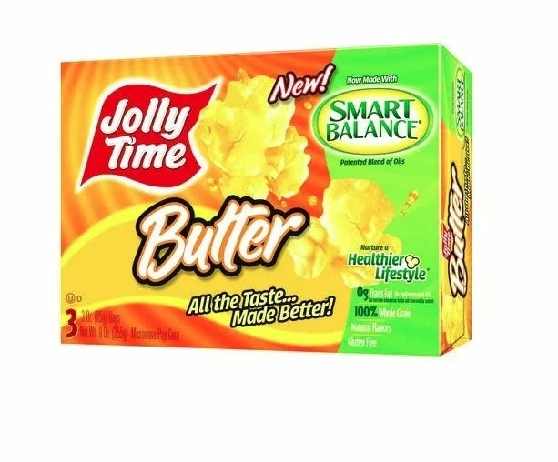 Jolly Time® Smart Balance Butter Flavored Microwave Popcorn, 3 Pack - 787 1 Jolly Time® Smart Balance Butter Flavored Microwave Popcorn, 3 Pack - 787