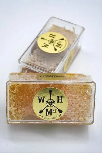 World Honey Market Honey-Comb Cassette, 4oz - HC-5084 - Food 2 World Honey Market Honey-Comb Cassette, 4oz - HC-5084 - Food - Image 2