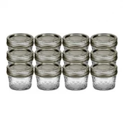 Ball 1/4 Pint Size Quilted Crystal 4 oz. Jelly Jars, 12 Pack - 1440080400 - Canning Jars, Bands & Lids 5 Ball 1/4 Pint Size Quilted Crystal 4 oz. Jelly Jars, 12 Pack - 1440080400 - Canning Jars, Bands & Lids -Food & Household Goods Sales ccea58267f92ea6c8b368c3047f75a03bfe90860 ball 4oz quilted crystal jar 12pack