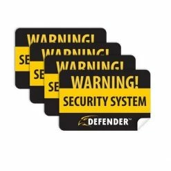 Defender 4pk Window Warning Sticker SP100ST - Surveillance