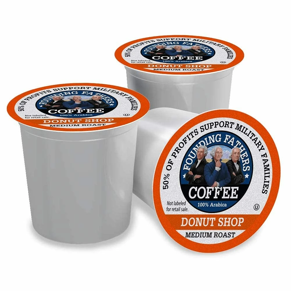 Founding Fathers Donut Shop Single-Serve Coffee Pods, 80 Count - Coffee Supplies 2 Founding Fathers Donut Shop Single-Serve Coffee Pods, 80 Count - Coffee Supplies - Image 2