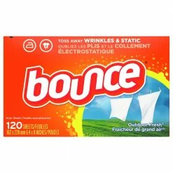 Procter and Gamble Distributing Bounce Fabric Softener Dryer Sheets Fresh Linen 120 CT - Laundry Detergent -Food & Household Goods Sales d2858a7d53b631b050001f41114146bb515d0fdb 1330546 1330546 image 3700080071 l