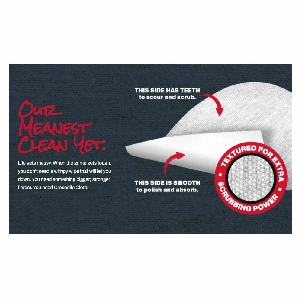 Crocodile Cloth Power Scrub, 80 Count Huge Cloths - 6500-080 - All-Purpose Cleaners 3 Crocodile Cloth Power Scrub, 80 Count Huge Cloths - 6500-080 - All-Purpose Cleaners - Image 3