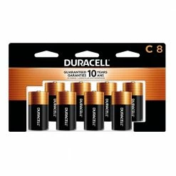 Duracell Coppertop C Alkaline Batteries, 8 Pack - Household Batteries