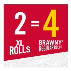 Brawny® Paper Towels, 2 XL Rolls, White, Pick-A-Size® Sheets, 2 = 4 Regular Rolls - 44192 - Paper Towels & Napkins -Food & Household Goods Sales d70d51e6ba9e90944733786fc8791a84d228370d 266850001 5