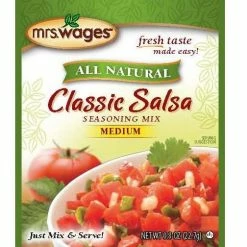 Mrs. Wages All Natural Medium Salsa Mix, 0.8 oz. - Canning Ingredients