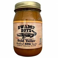 Swamp Boys Rub's Bold Yeller Mustard BBQ Sauce, 19 oz. - Condiments & Sauces