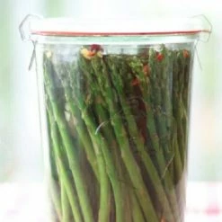 Various Brands Hot Pickled Asparagus, Pint Jar - 16 oz. - Canned Goods & Soups