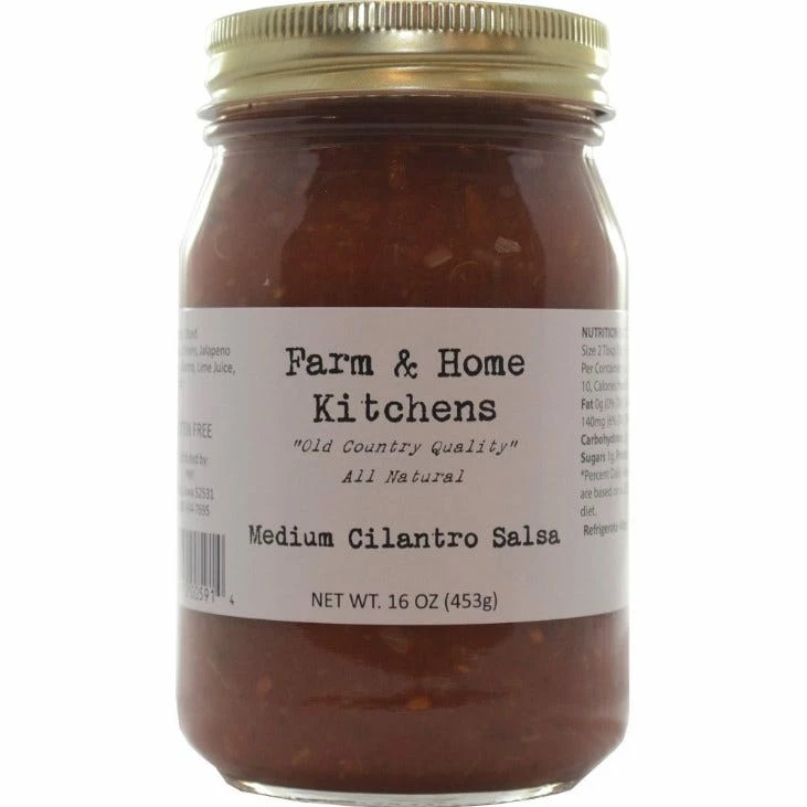 Farm & Home Kitchens Medium Cilantro Salsa, 16 oz. - Dips & Salsa 1 Farm & Home Kitchens Medium Cilantro Salsa, 16 oz. - Dips & Salsa