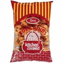 Kitchen Cooked Hot n' Spicy Pork Rinds, 5 oz. Bag - Chips & Crackers