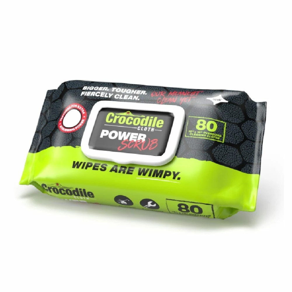 Crocodile Cloth Power Scrub, 80 Count Huge Cloths - 6500-080 - All-Purpose Cleaners 1 Crocodile Cloth Power Scrub, 80 Count Huge Cloths - 6500-080 - All-Purpose Cleaners