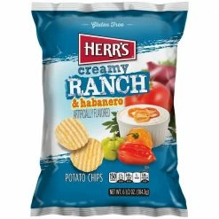 Herr's Creamy Ranch and Habanero Chips, 6.5 oz. - Chips & Crackers