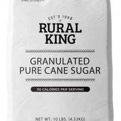Various Brands Granulated Cane Sugar, 10 lb. Bag - Sugar & Sweeteners