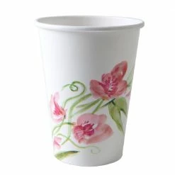 Nicole Home Collection Hot / Cold Paper Cups - Pink Floral, 24 Count - 77030 - Disposable Kitchenware