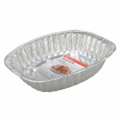 Bridgeland Aluminum Foil Roasting Oval Pan - 76653 - Plastic Wrap & Foil